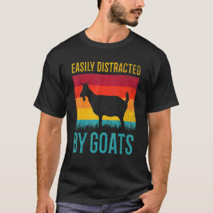 Camiseta Deslocado Facilmente Por Caprinos Vintage Goat