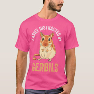 Camiseta Deslocado Facilmente Por Gerbils Desert Rat Rodent