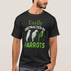 Camiseta Deslocado Facilmente Por Parrots Parrot Bird