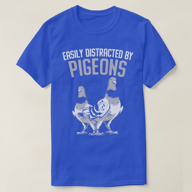 Camiseta Deslocado Facilmente Por Pigeons Bird Whisperer 2 (Frente do Design)