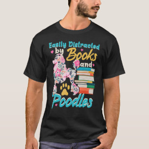 Camiseta Deslocado Facilmente Por Poodles & Books Animal
