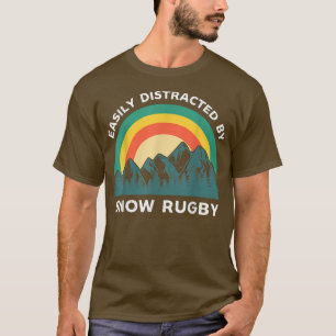 Camiseta Deslocado Facilmente Por Snow Rugby Engraçado Espo