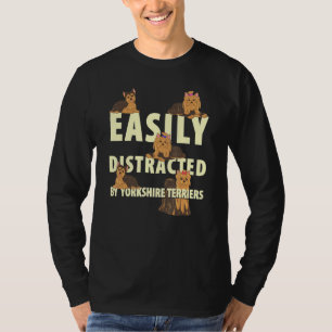 Camiseta Deslocado Facilmente Por Yorkshire Terriers Dog