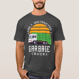 Camiseta Deslocados facilmente por caminhões de lixo adoram