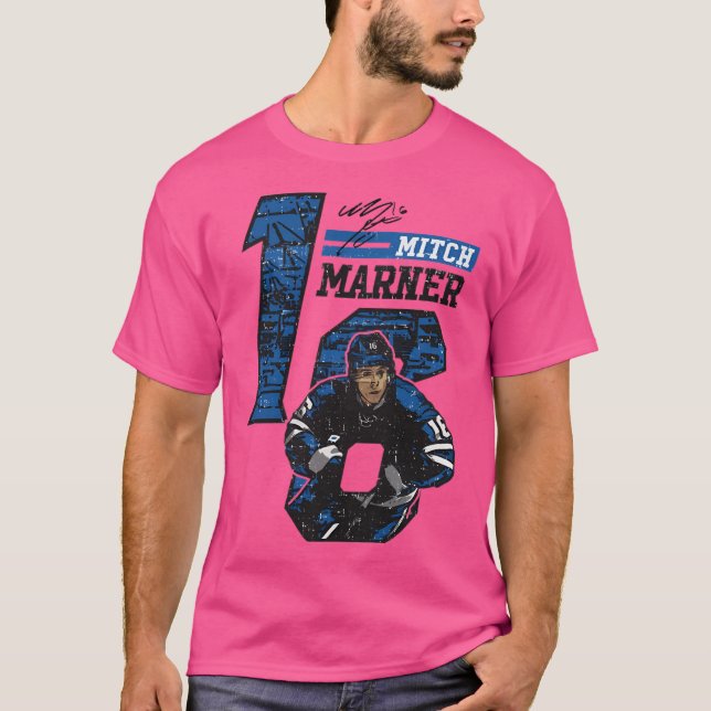 Camiseta Deslocamento do Toronto Mitch Marner (Frente)