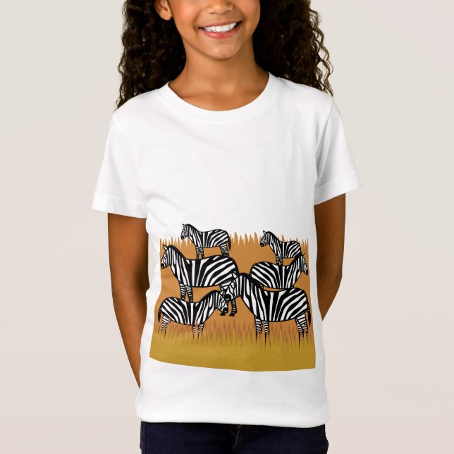 Camiseta Deslumbramento de Zebras (Frente)