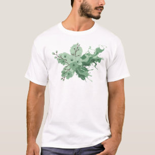 Camiseta Deslumbrante Expressão Artística de FLOR ABSTRATA