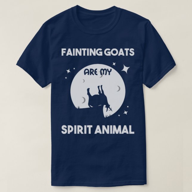 Camiseta Desmaiar Cabras É Meu Animal Espirituoso (Frente do Design)