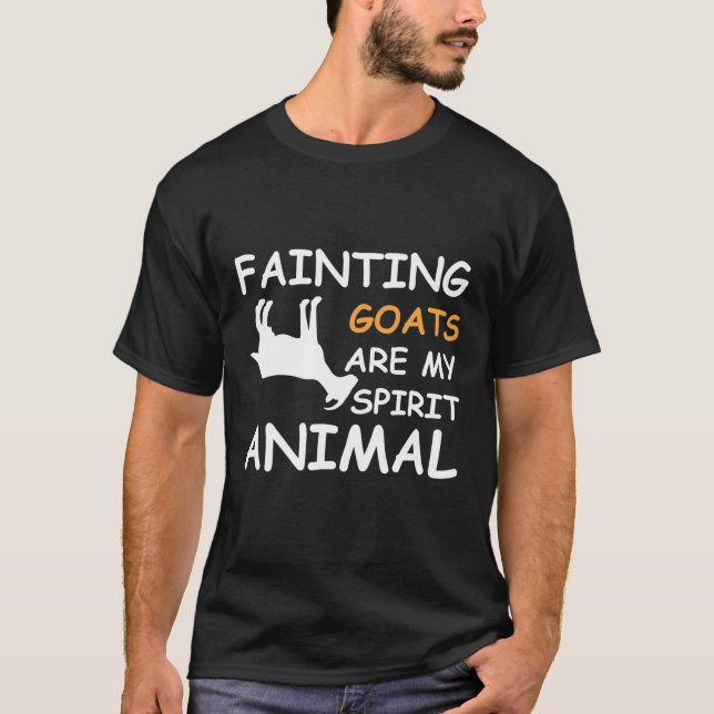 Camiseta Desmaiar Cabras É Meu Animal Espirituoso (Frente)