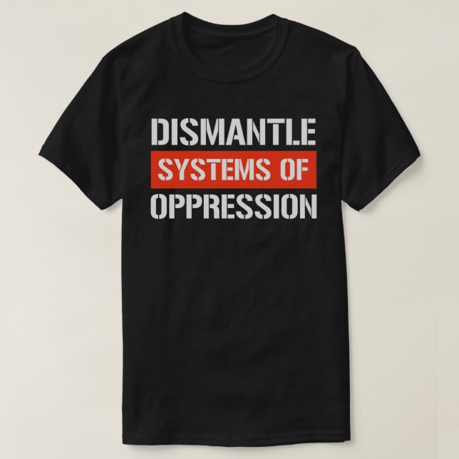 Camiseta Desmantelar sistemas de fixação retangular de opre (Frente do Design)