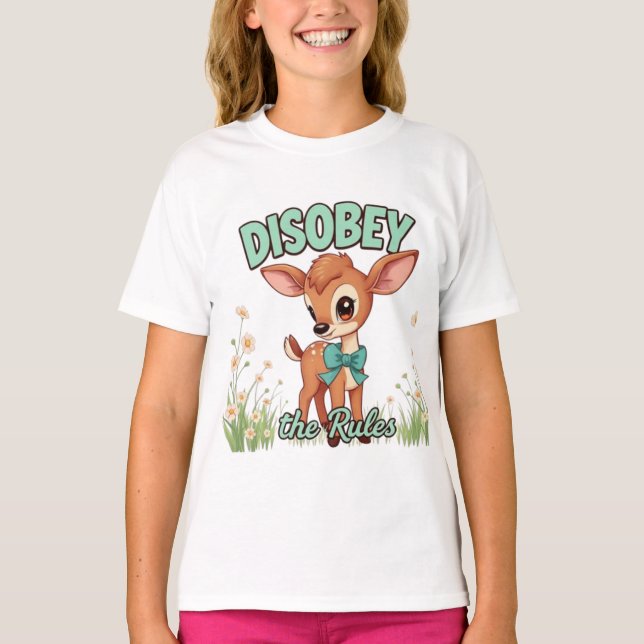 Camiseta Desobedeça as regras Tshirt Edgy Design (Frente)