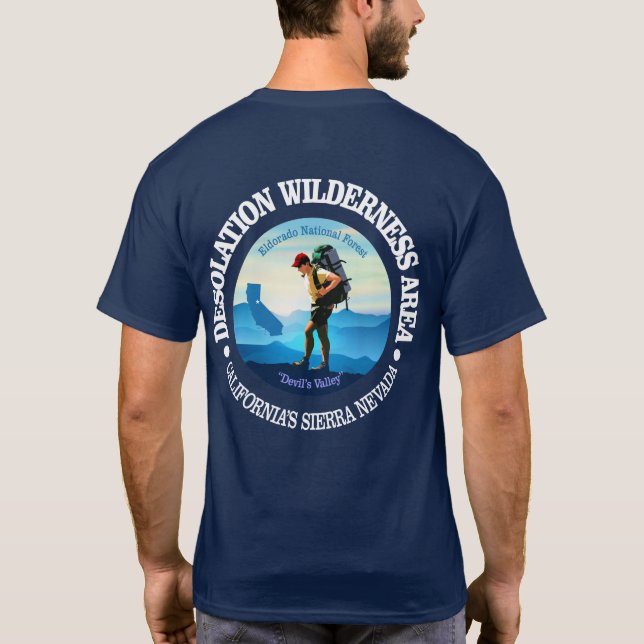 Camiseta Desolação Natureza Selvagem (Hiker 4) (Verso)