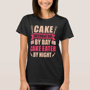 Camiseta Desorador De Bolo Por Comedor De Bolo Diário À Noi