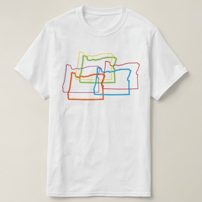 Camiseta desordem do orgulho de oregon (Frente do Design)