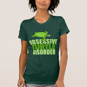 Camiseta Desordem obsessiva engraçada da tartaruga