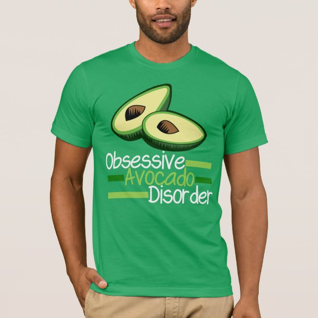 Camiseta Desordem obsessiva verde legal do abacate (Frente)