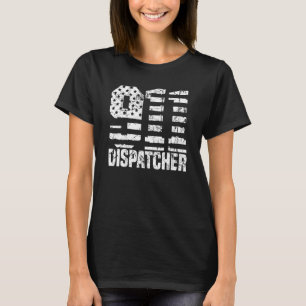 Camiseta Despachante Bandeira dos EUA - Linha Dourada Fina