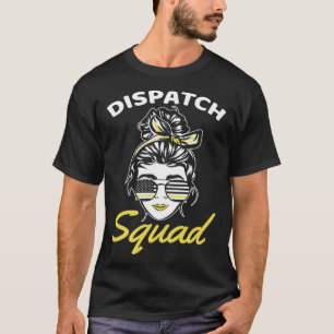 Camiseta Despachante da Equipe 911 Linha Amarela Fina Dispa