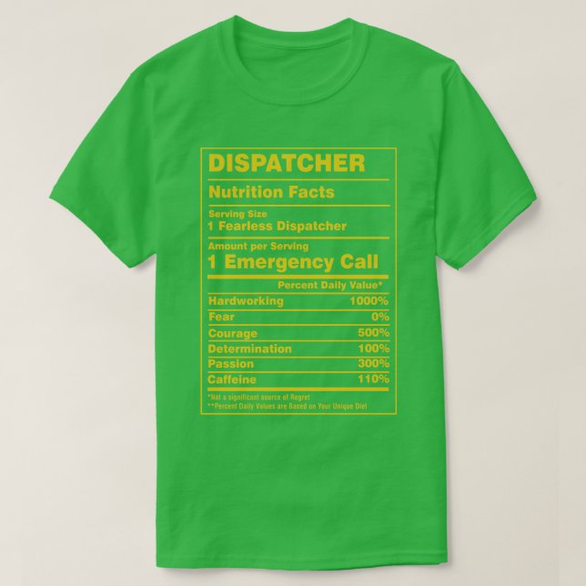 Camiseta Despachante de Fatos Nutricionais (Frente do Design)