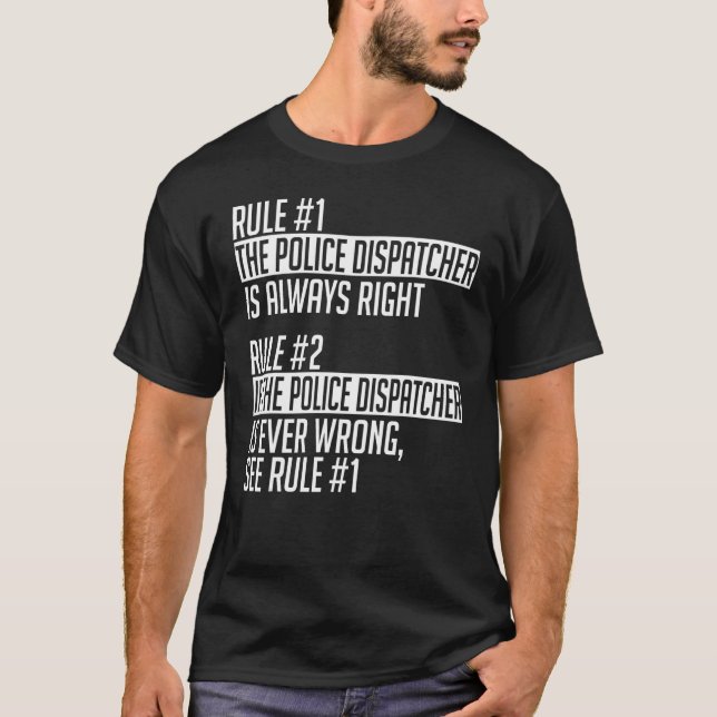 Camiseta Despachantes de Roupa da Polícia (Frente)