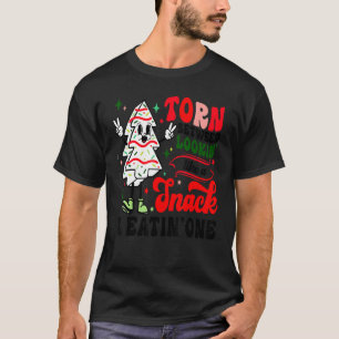 Camiseta Despedaçada Entre Olhar Como Um Pinto E Comer Um