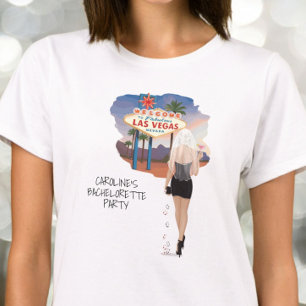 Camiseta Despedida de Solteira em Las Vegas Noiva Loira
