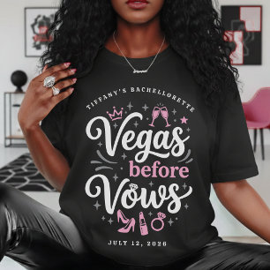 Camiseta Despedida de Solteira em Vegas Antes dos Votos