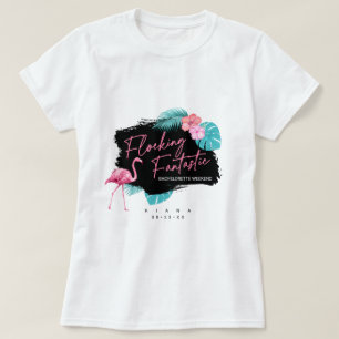 Camiseta Despedida de Solteira Flamingo Flocando Fantástico