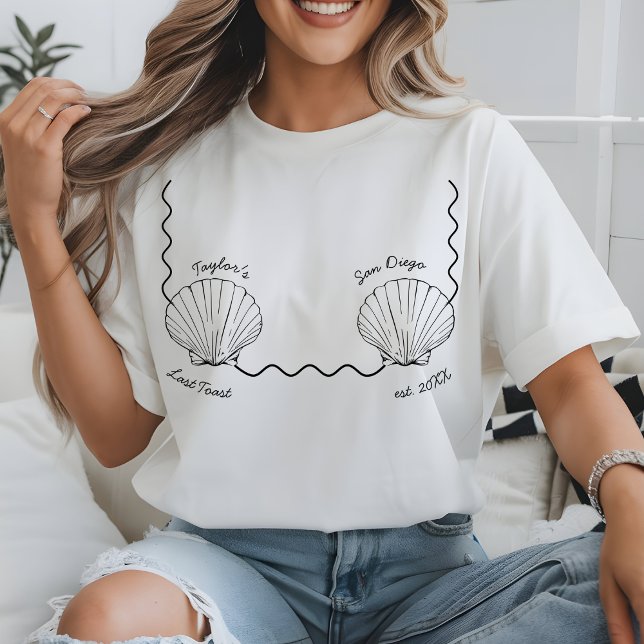 Camiseta Despedida de Solteira na Praia Último Brinde na Co (Criador carregado)