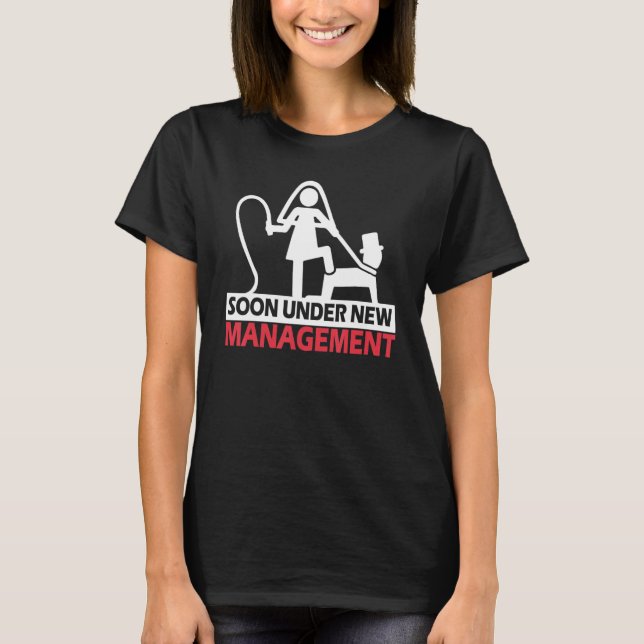 Camiseta Despedida de Solteiro Casamento Sob Nova Administr (Frente)