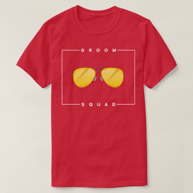 Camiseta Despedida de Solteiro com Óculos (Frente do Design)