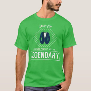 Camiseta Despedida de solteiro com terno laço e gravata