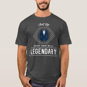 Camiseta Despedida de solteiro com terno laço e gravata