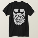 Camiseta Despedida de solteiro de Kevs Wildman-Branco<br><div class="desc">Preto tão da meia-noite,  preto quanto o passo,  mais preto do que a bruxa a mais suja.</div>