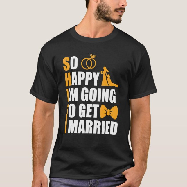 Camiseta Despedida de solteiro do marido noivo 1 (Frente)