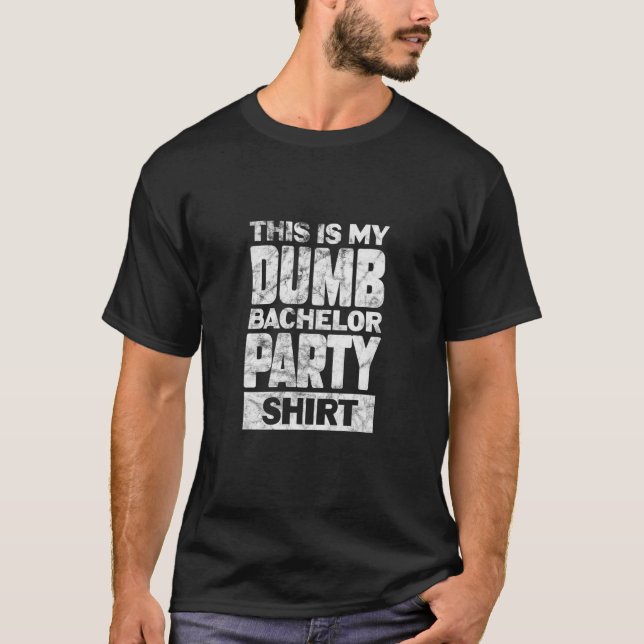 Camiseta Despedida de Solteiro Idiota do Noivo  (Frente)