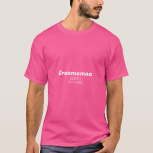 Camiseta despedida de solteiro padrinho adicionar nome mode