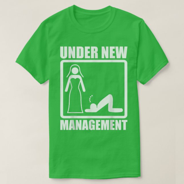 Camiseta Despedida de solteiro para homens, marido sob nova (Frente do Design)