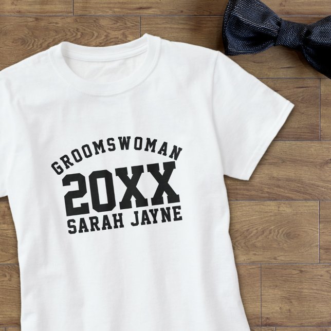 Camiseta despedida de solteiro personalizada do pa (Just add your Groomswoman's name and year!)