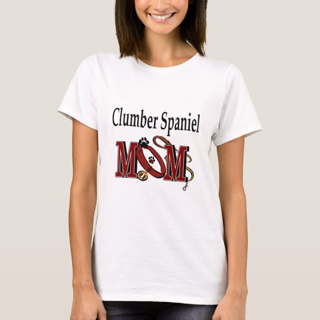 Camiseta Despejo de Cachorro Espanhol e Presentes da Mãe (Frente)