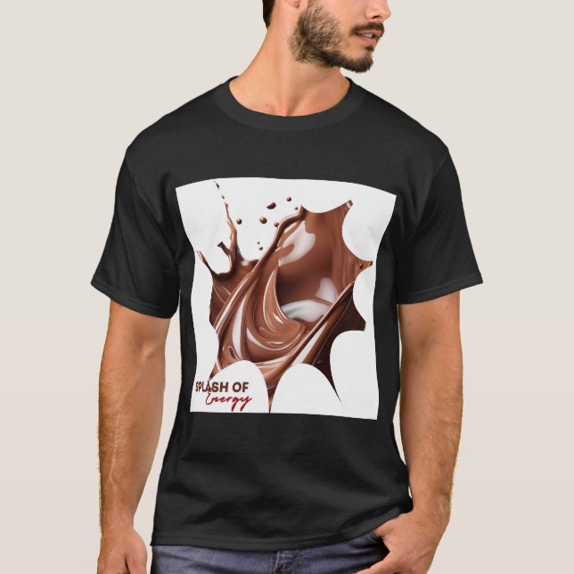 Camiseta Despejo de energia - Café quente da manhã (Frente)