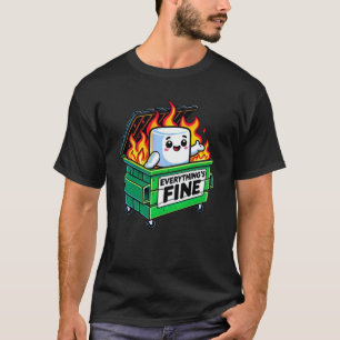 Camiseta despejo engraçado tudo bem marshmallow