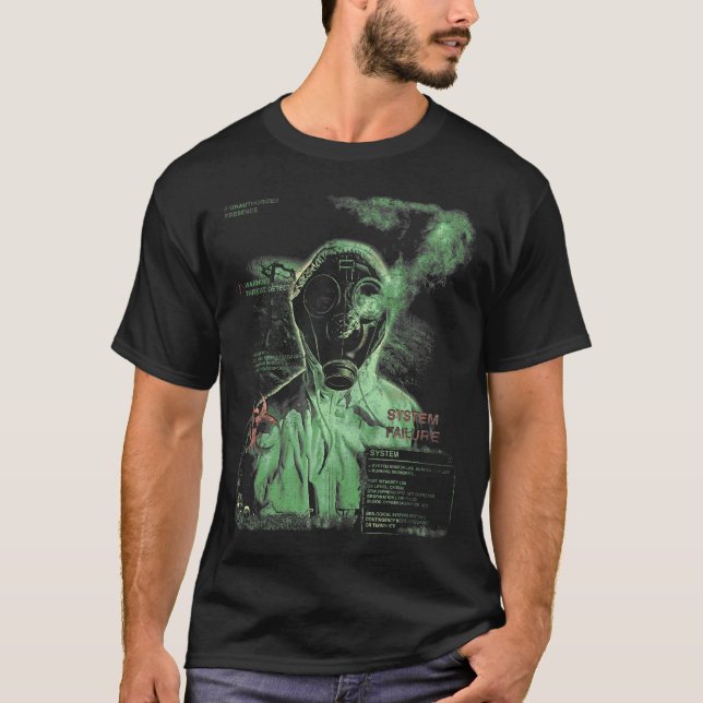 Camiseta Desperdício Biológico - Design de Streetwear Techn (Frente)