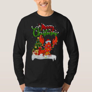 Camiseta Desperdícios de Papais noeis de lavagantes de peix