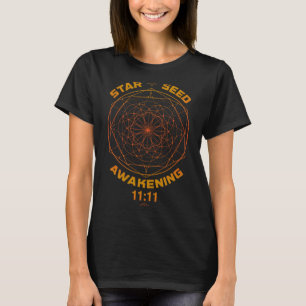 Camiseta Despertar da Semente Estelar 1111 Geometria Sagrad