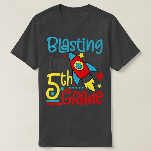 Camiseta Despertar Para 5 De Volta Ao Espaço Escolar R (Frente do Design)