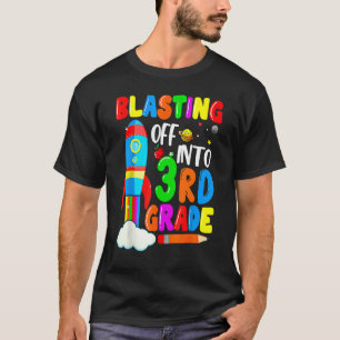 Camiseta Despertar Para A 3ª Série Engraçado De Volta À Esc