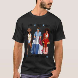 Camiseta Despertar Rezar Matar Prima Panamenha Mulheres Lat