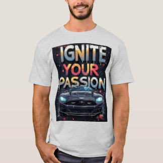 Camiseta 🔥 Desperte Paixão Bold Car Splash Desenho Streetw