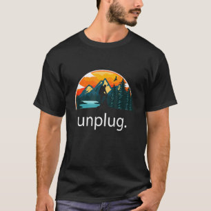 Camiseta Desplugue a saída de hiker natural sunset da monta